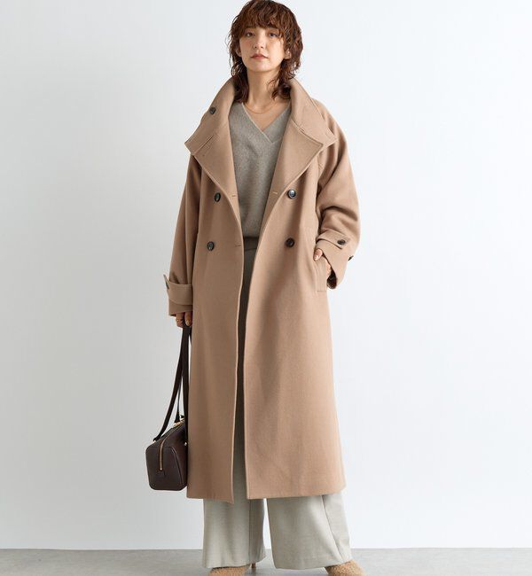  「【最高気温5度の寒い日に！/すっきり見え】ウォームタックワイドスラックス」|チノ|