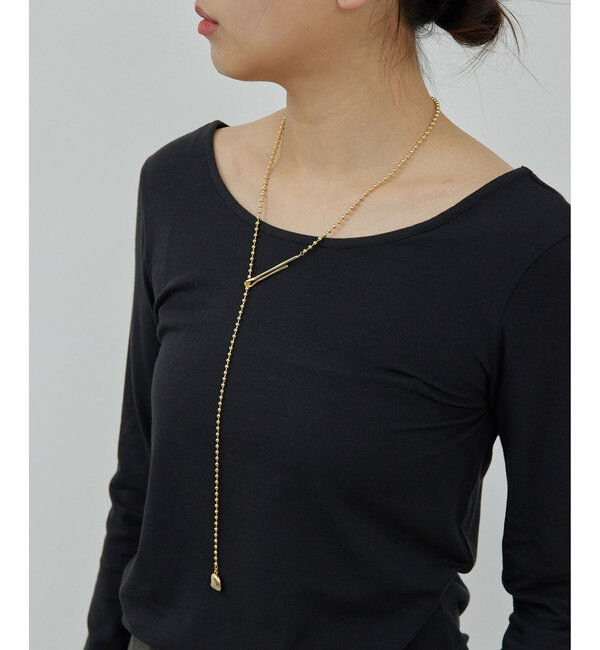  「ボールチェーンフックネックレス」|リング|ゴールド