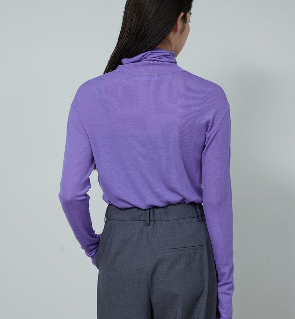  「【新色を加えてリバイバル】リブタートルカットソー」|Tシャツ・カットソー|