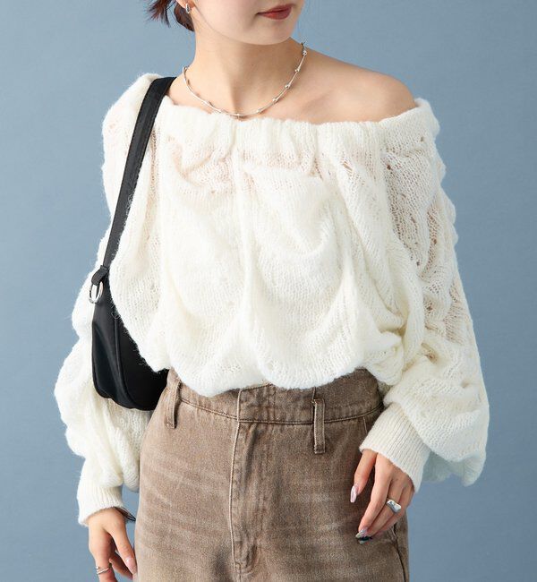  「ウェーブシアーホイップニット」|ニット・セーター|