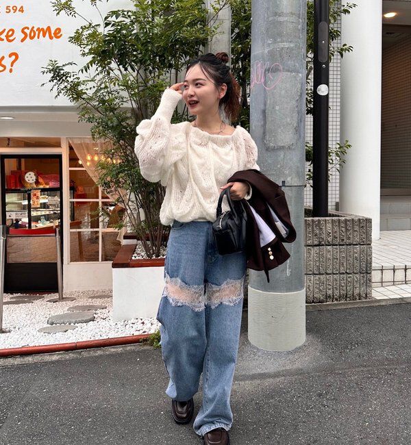  「ウェーブシアーホイップニット」|ニット・セーター|