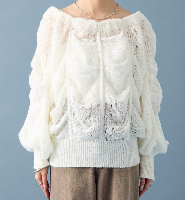  「ウェーブシアーホイップニット」|ニット・セーター|