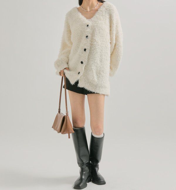  「ループボタン カーディガン」|カーディガン|