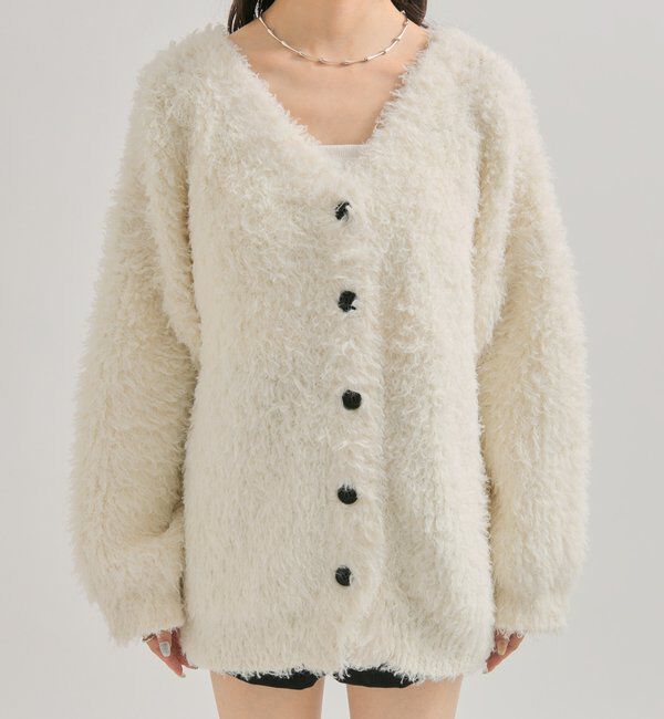  「ループボタン カーディガン」|カーディガン|