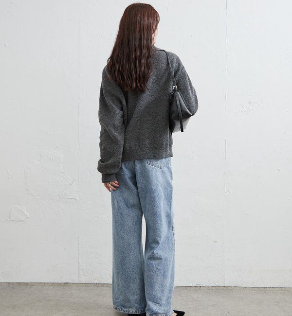  「襟付きプレートニットカーディガン」|カーディガン|