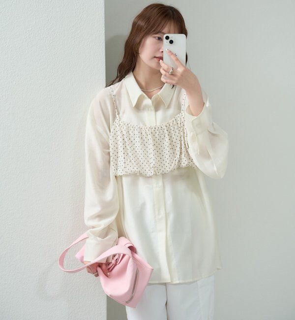  「シアーシャツビスチェSET」|シャツ・ブラウス|
