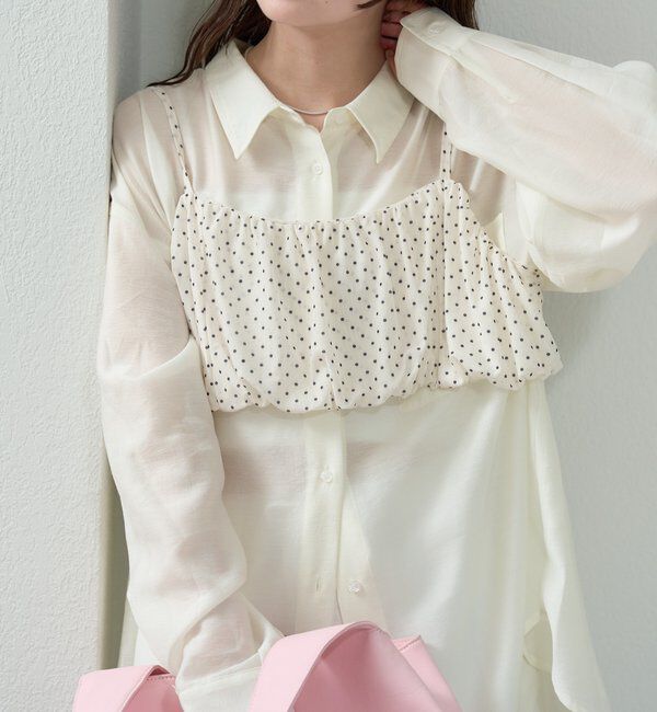  「シアーシャツビスチェSET」|シャツ・ブラウス|