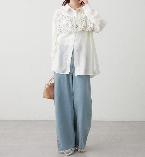  「シアーシャツビスチェSET」|シャツ・ブラウス|