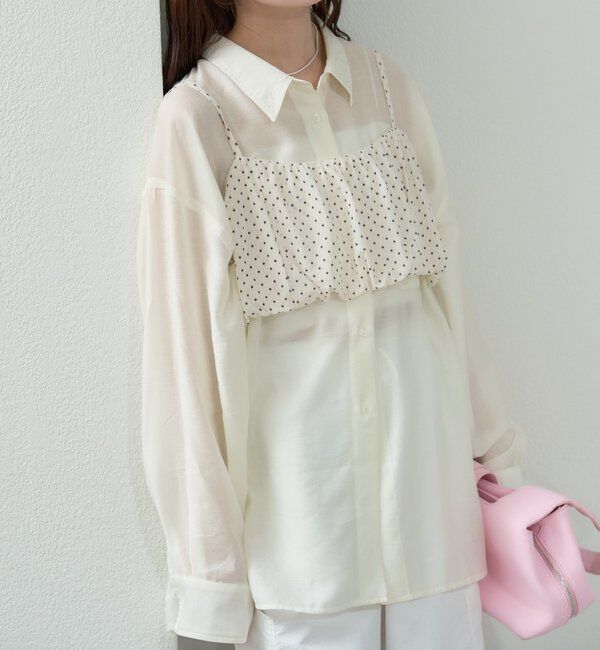  「シアーシャツビスチェSET」|シャツ・ブラウス|
