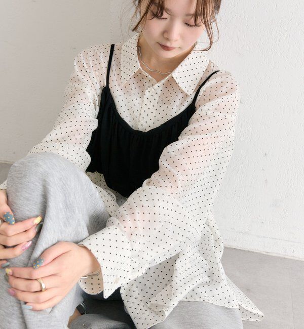  「シアーシャツビスチェSET」|シャツ・ブラウス|