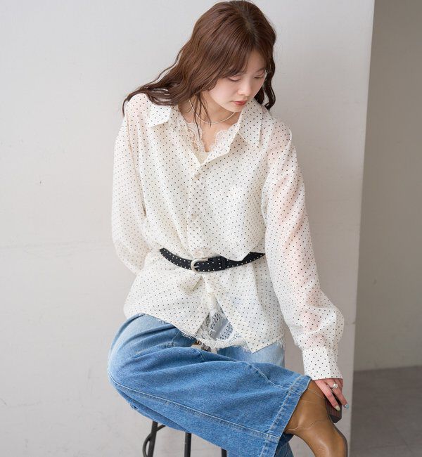  「シアーシャツビスチェSET」|シャツ・ブラウス|
