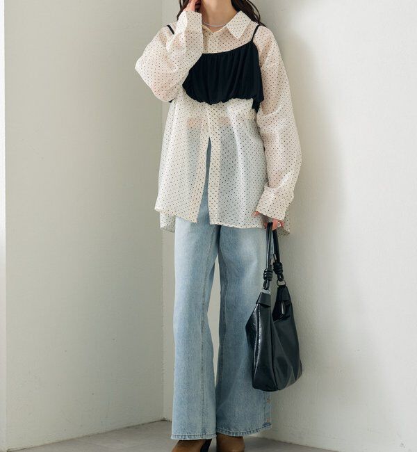  「シアーシャツビスチェSET」|シャツ・ブラウス|