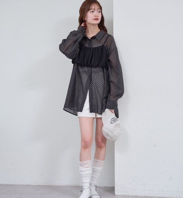  「シアーシャツビスチェSET」|シャツ・ブラウス|