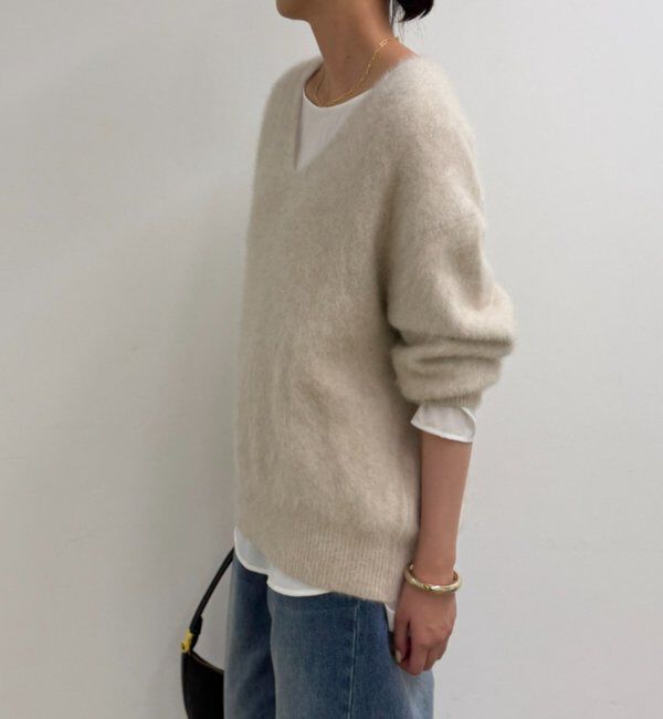  「FURカシミヤVニット」|ニット・セーター|