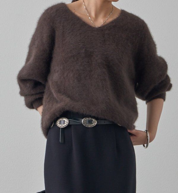  「FURカシミヤVニット」|ニット・セーター|