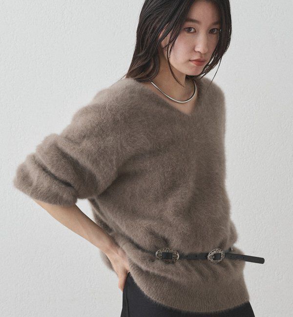 「FURカシミヤVニット」|ニット・セーター|