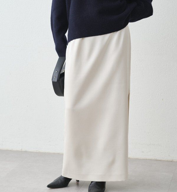  「スリットサテンタイトスカート」|スカート|