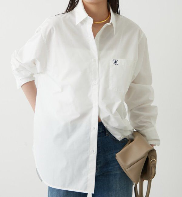  「ロゴ刺繍シャツ」|シャツ・ブラウス|