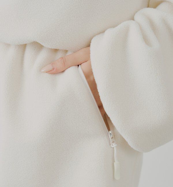  「ハーフジップフリースミニワンピース」|ワンピース|