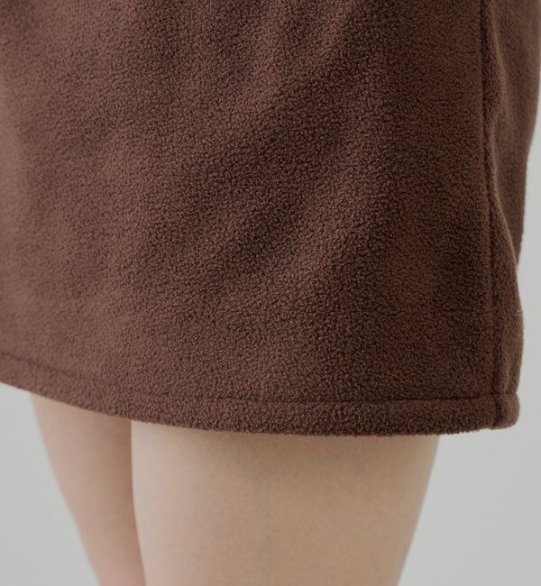  「ハーフジップフリースミニワンピース」|ワンピース|