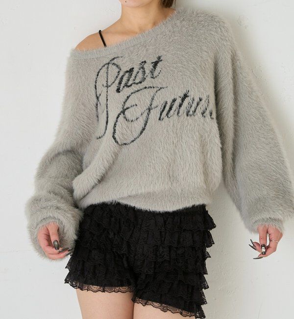  「シャギーロゴオフショルニット」|ニット・セーター|