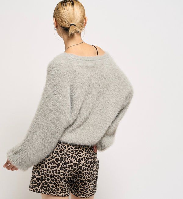  「シャギーロゴオフショルニット」|ニット・セーター|