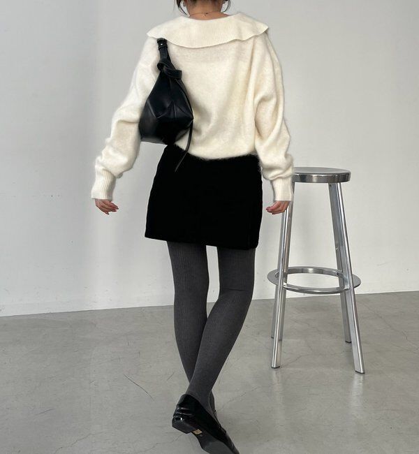  「【新色/レイヤード対応】コーデュロイ台形スカート」|スカート|