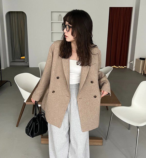  「【CAPRICIEUX LE'MAGE&times;nanacoコラボ】ツイードジャケット」|テーラードジャケット|