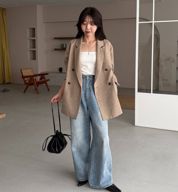  「【CAPRICIEUX LE'MAGE&times;nanacoコラボ】ツイードジャケット」|テーラードジャケット|