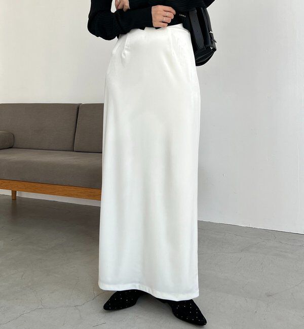  「【低身長サイズあり】ベロアIラインスカート」|スカート|