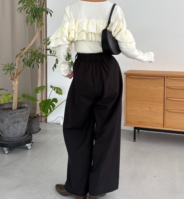  「【2WAYで着用可能】ベアフリルニット」|ニット・セーター|