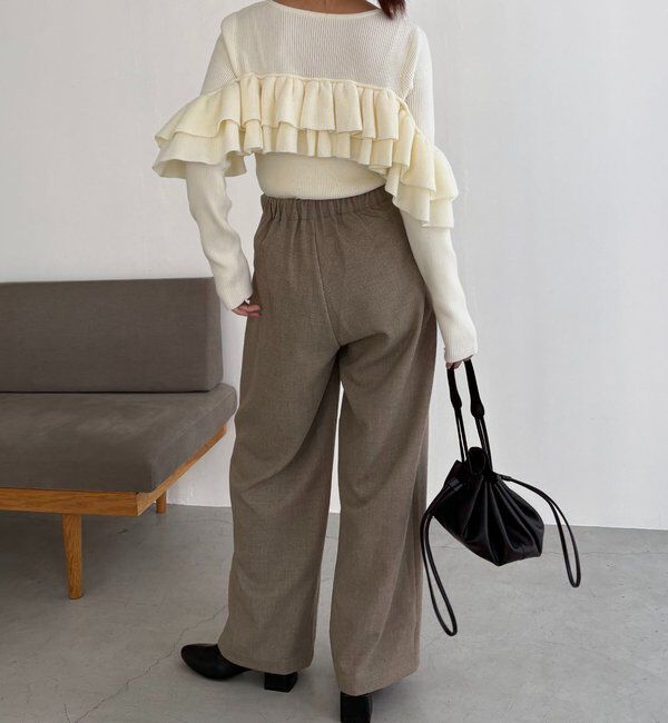  「【2WAYで着用可能】ベアフリルニット」|ニット・セーター|