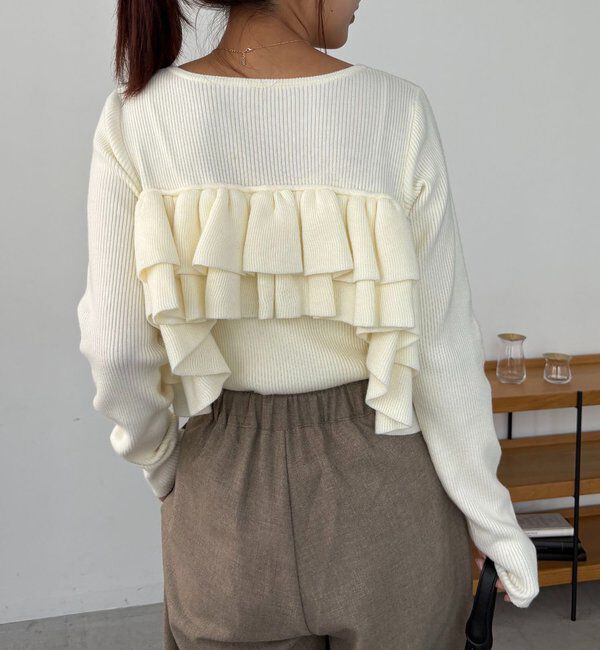  「【2WAYで着用可能】ベアフリルニット」|ニット・セーター|