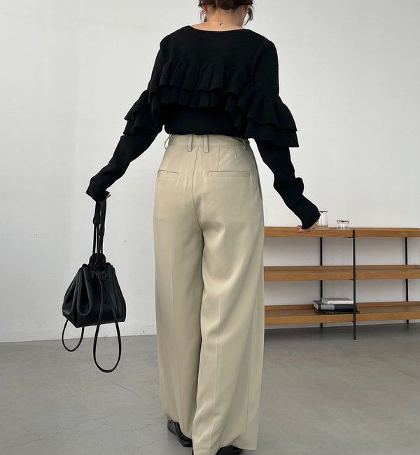  「【2WAYで着用可能】ベアフリルニット」|ニット・セーター|