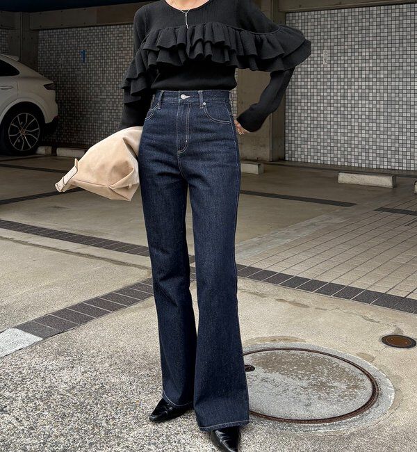  「【2WAYで着用可能】ベアフリルニット」|ニット・セーター|