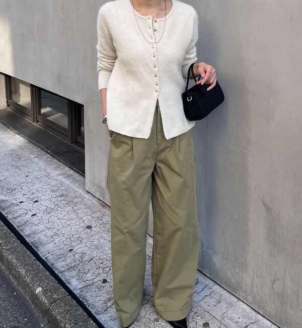  「ラクーンペプラムカーディガン」|カーディガン|