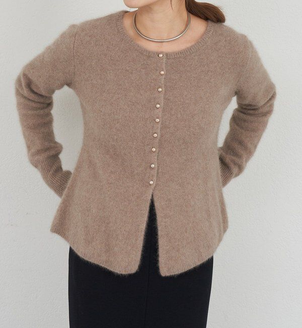  「ラクーンペプラムカーディガン」|カーディガン|