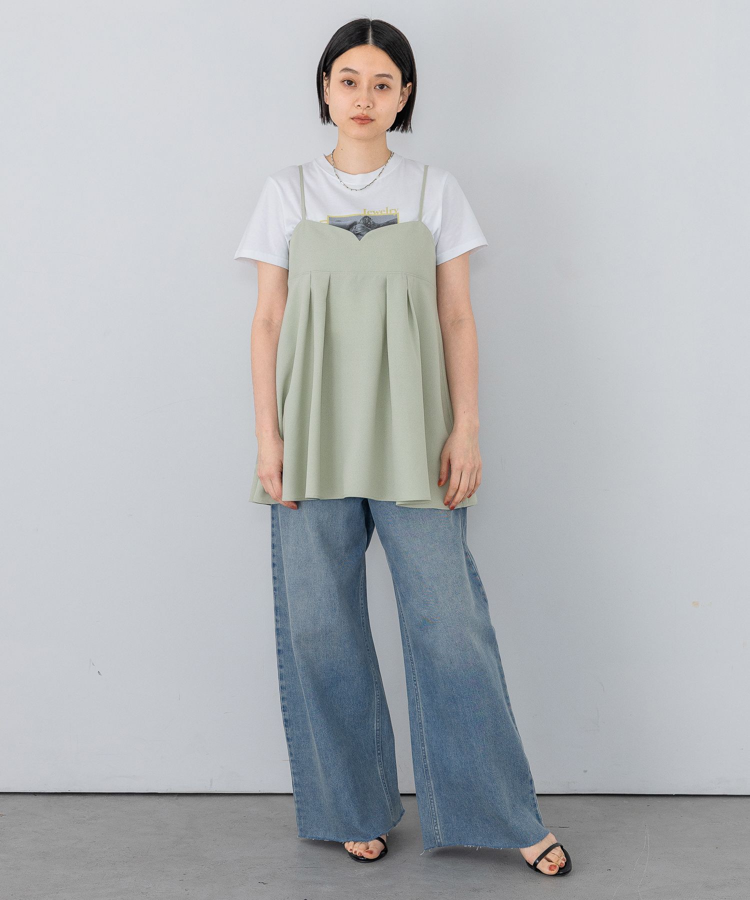 A part by 「リネンライクキャミソール」|キャミソール|