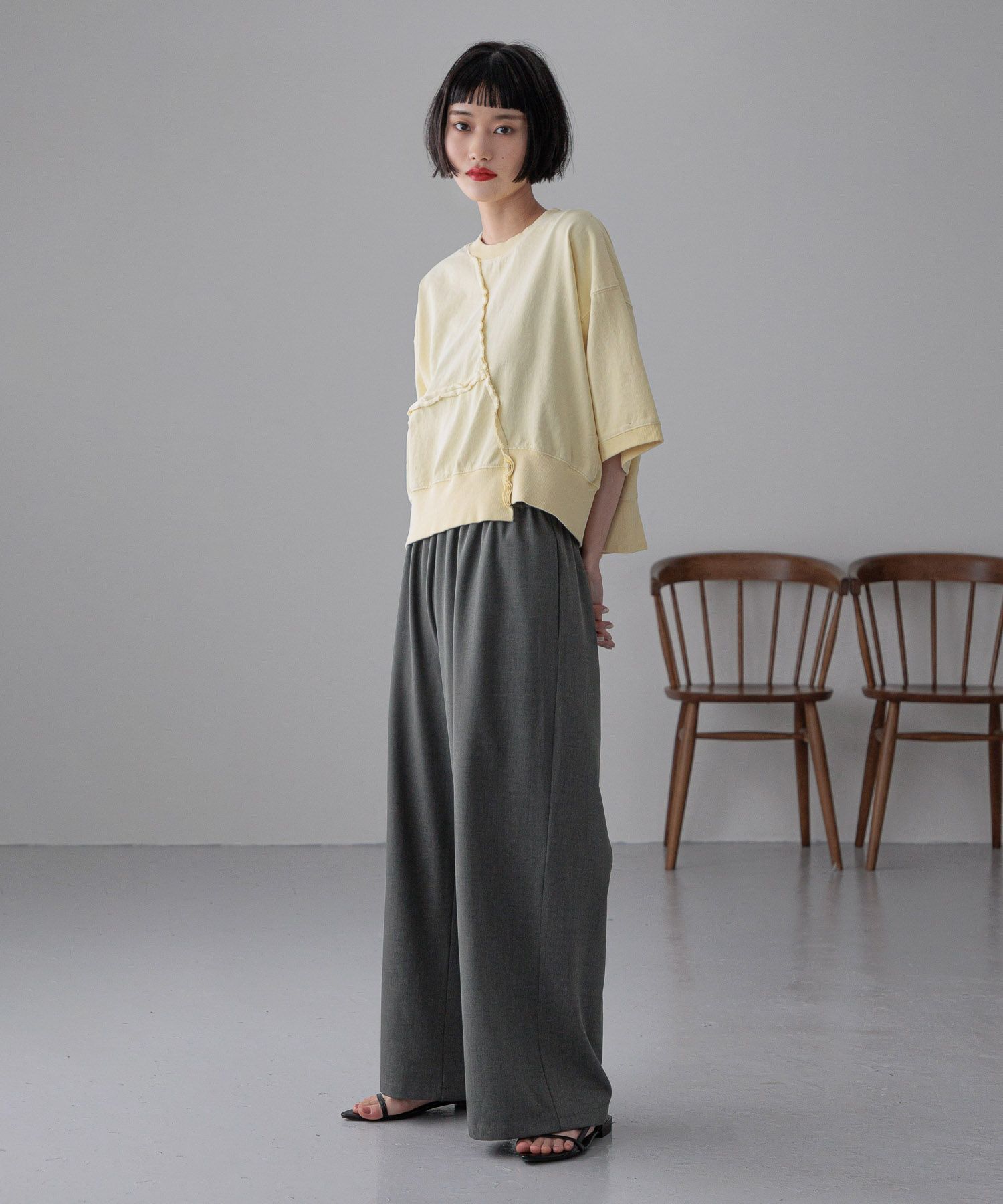 LOWRYS FARM「【選べるSHORT&LONG丈あり】ピグメントリメイク５Ｓ」|Tシャツ・カットソー|