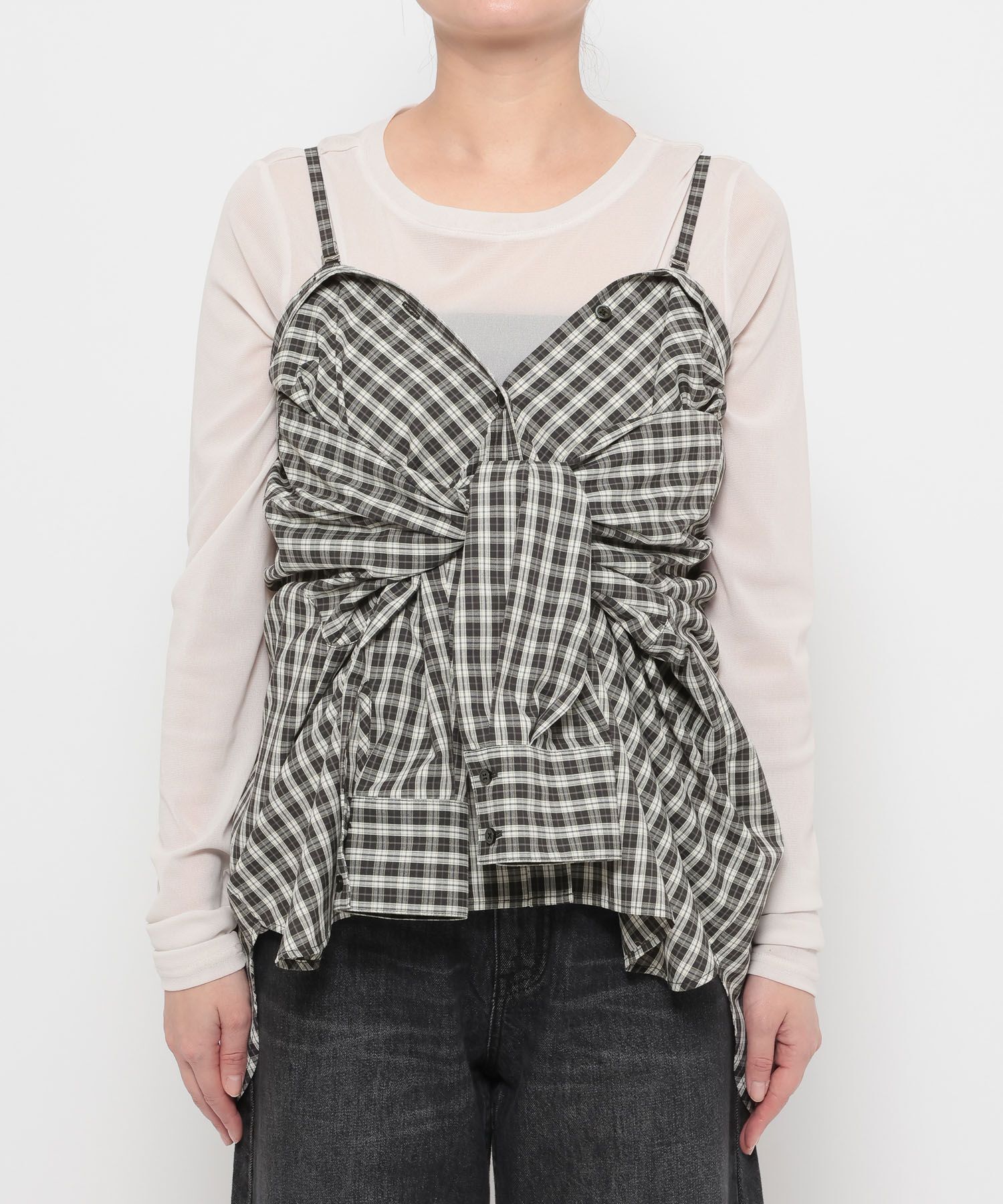 LOWRYS FARM「チェックBIGシャツ」|シャツ・ブラウス|