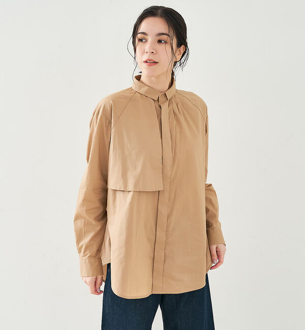collex「フラップミニ衿ブラウス」|シャツ・ブラウス|