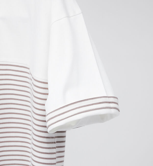 ABAHOUSE「【ミドルウェイト】ボーダーコンビ 半袖 Tシャツ」|Tシャツ・カットソー|