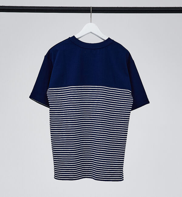 ABAHOUSE「【ミドルウェイト】ボーダーコンビ 半袖 Tシャツ」|Tシャツ・カットソー|