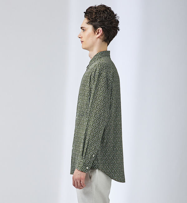 ABAHOUSE「フラワー小紋柄 長袖シャツ」|シャツ・ブラウス|