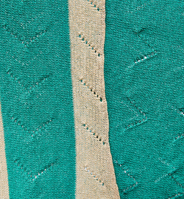 ABAHOUSE「【リネン混】透かし編み シアー カーディガン」|カーディガン|