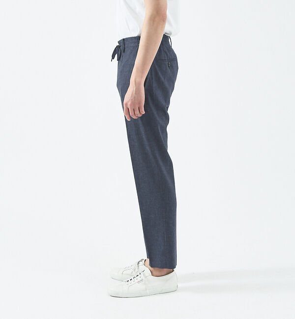 ABAHOUSE「【ブルー＆イエロー】ソロストレッチ リネン テーパード パンツ / スラックス」|その他|
