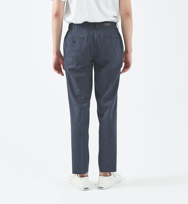 ABAHOUSE「【ブルー＆イエロー】ソロストレッチ リネン テーパード パンツ / スラックス」|その他|