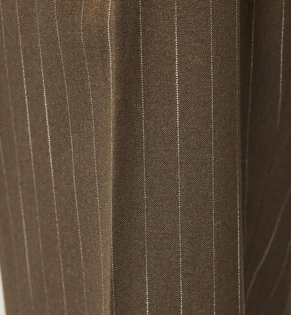 ABAHOUSE「【セットアップ対応】ワイドテーパード  ストライプ イージーパンツ / スラック」|スラックス|