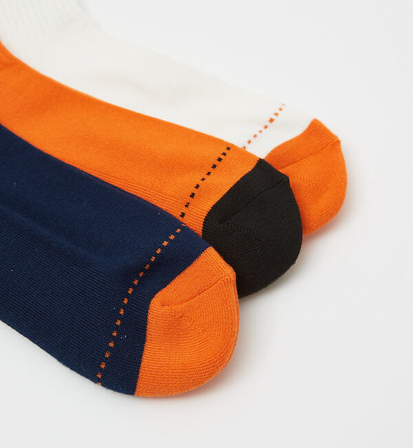 ABAHOUSE「UNIVERSALOVERALL / ユニバーサルオーバーオール【3P】UOロゴ」|ソックス|