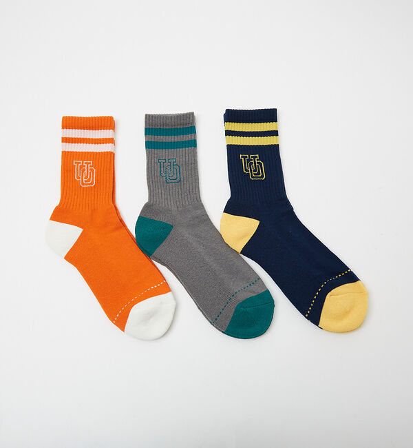 ABAHOUSE「UNIVERSALOVERALL / ユニバーサルオーバーオール【3P】UOロゴ」|ソックス|その他6